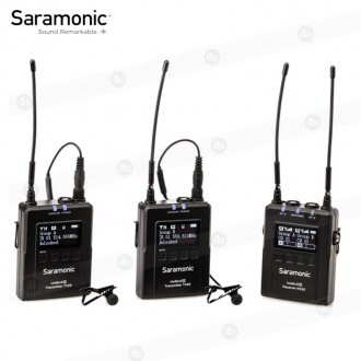Micrófono Lavalier Dual Inalámbrico Saramonic  UWMIC9S KIT 2